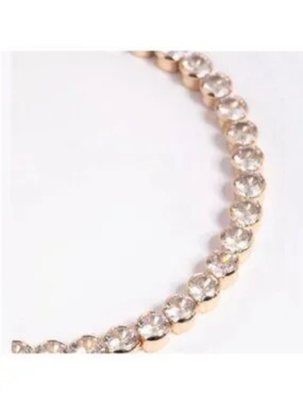New! Gold Bevel Tennis Bracelet (1025) NWOT